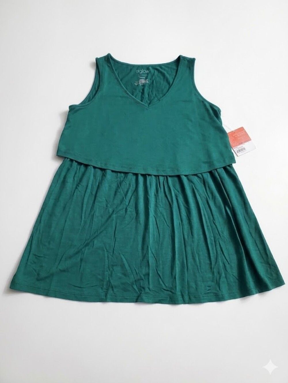 a:glow Women's Teal Maternity Nursing Top New Size M